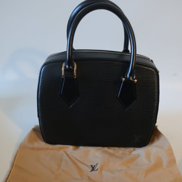 Authentic Womens Louis Vuitton Epi Sablons Black Vintage Leather Satchel Handbag - Picture 1 of 16